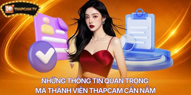 Những thông tin quan trọng mà thành viên Thapcam cần nắm